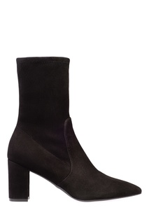 Ботильоны из замши Stuart Weitzman