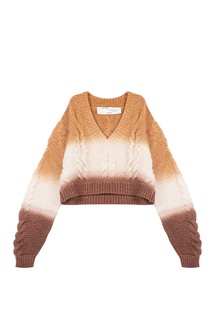 Укороченный свитер с эффектом деграде Off White