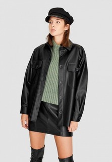 Куртка кожаная Stradivarius