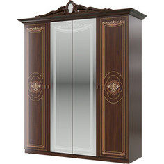 Шкаф 4-х дверный Мэри Грация СГ-02 орех тайский Meri