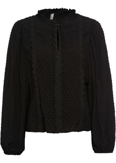 Блузка с кружевной отделкой Bonprix