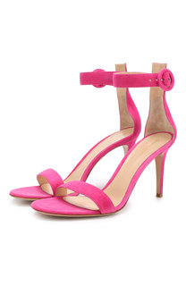 Замшевые босоножки Portofino 85 Gianvito Rossi