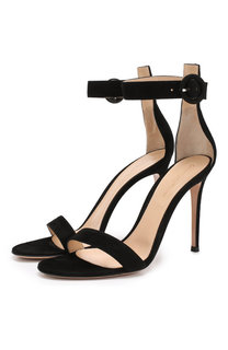 Замшевые босоножки Portofino 105 Gianvito Rossi