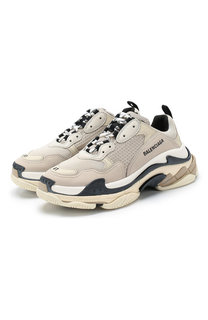 Комбинированные кроссовки Triple S Balenciaga