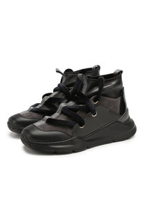 Кожаные кроссовки Santoni
