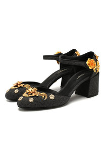 Текстильные туфли Vally Dolce & Gabbana
