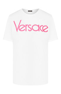 Хлопковая футболка Versace