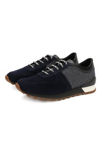 Замшевые кроссовки Kiton