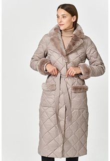Пуховое пальто с отделкой мехом кролика Acasta