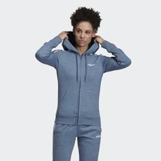 Флисовая худи Essentials 3-Stripes adidas Performance