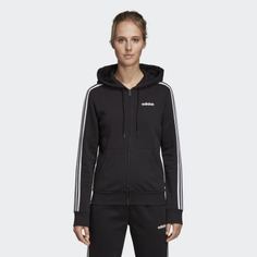 Флисовая худи Essentials 3-Stripes adidas Performance