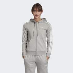 Флисовая худи Essentials 3-Stripes adidas Performance