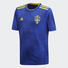 Гостевая игровая футболка сборной Швеции adidas Performance