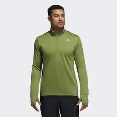 Лонгслив для бега Response Climawarm 1/4 Zip adidas Performance