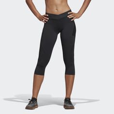 Укороченные леггинсы Alphaskin Tech Climachill adidas Performance