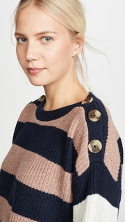 Madewell Dana Boatneck Stripe Mix Sweater