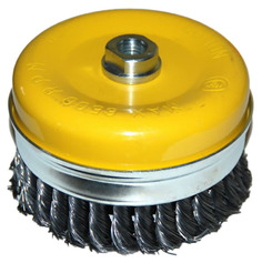 Щетка д/УШМ М14/125мм чашечная сталь витая 51548 Энкор