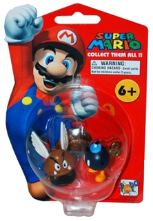 Фигурка персонажа Goldie Игрушка-фигурка Super Mario Пара-Боб NINF522PB, 6 см, серия 1