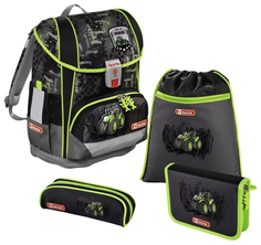 Ранец с наполнением Step By Step Light2 Green Tractor Черный/Зеленый Hama