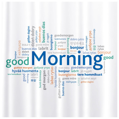 Штора для ванной Tatkraft Good Morning 180x180 см