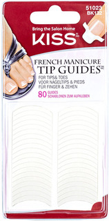 Трафареты для маникюра KISS French Manicure, 80 шт