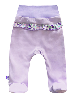 Ползунки КотМарКот Цветочная феерия р.74 фиолетовый