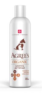 Шампунь для животных Agrees for pets ORGANIC, Дегтярный, для всех типов шерсти 300мл
