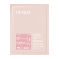 Маска для лица Cremorlab успокаивающая с экстрактами ромашки и чая 10 шт