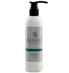 Непенящийся прозрачный гель для бритья Barbaro Shaving Gel Emerald 200 мл