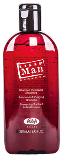 Шампунь мужской против перхоти Lisap Milano Anti-Dandruff Purifying Shampoo Man 250 мл