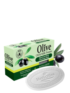 Оливковое мыло Herbolive с молочным протеином 90 гр