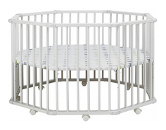 Детский манеж-кроватка Geuther Octo-Parc 2228+ WE Белый
