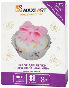 Набор для лепки Maxi Art Пирожное Ваниль