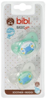 Пустышка силиконовая Bibi Dental BasicCare 0-6 мес 2 шт