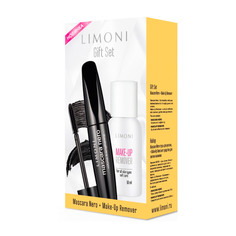 Набор для макияжа Limoni тушь "Mascara Nero" + Make-Up Remover Мягкий уход 50мл