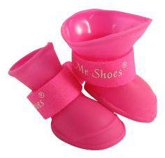 Обувь для собак Triol размер M, 2 шт розовый