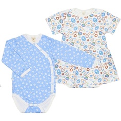 Комплект боди 2 шт Lucky Child Бежевый р.62