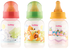 Бутылочка Lubby Веселые Животные 125 мл