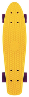 Скейтборд Y-Scoo Big Fishskateboard 27" 402-Y с сумкой Yellow Dark purple