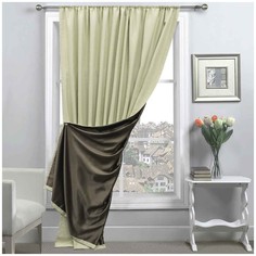 ШТОРА БЛЭКАУТ AMORE MIO MILAN 2,0*2,7*1 БЕЖЕВАЯ/ВЕНГЕ