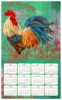 Алмазная мозаика Color Kit без подрамника «Картина-календарь. Петух»