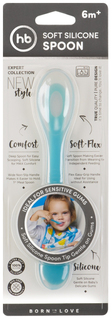 Силиконовая ложка Happy Baby Soft Silicone Spoon 15026 Blue