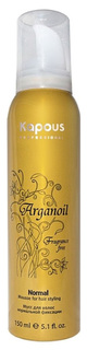 Мусс для волос Kapous Professional Fragrance Free Arganoil 150 мл