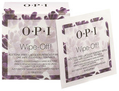 Влажные салфетки OPI Wipe-Off! Acetone-Free Lacquer Remover Wipes 10 шт