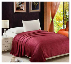 Плед HONGDA TEXTILE Палитра 150x200 Бордовый
