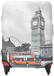 Чехол на чемодан Gianni Conti 9019L travel London, серый