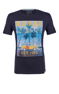 Футболка мужская Guess синяя 48