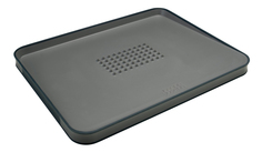 Доска разделочная для мяса cut&carve&trade, plus двусторонняя большая серая Joseph Joseph