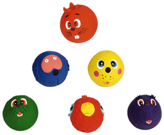 Игрушка для собак Beeztees Мяч с мордочкой животных 620560 7 см в ассортименте