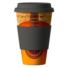 ЭКО Стакан из бамбукового волокна "BambooCup", Гитара, 400 МЛ Areon